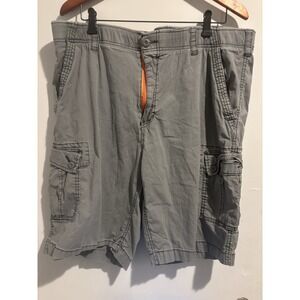 Wearfirst Cargo Shorts Men's Size 40‎ Blue Distressed Outdoor Hiking Utility